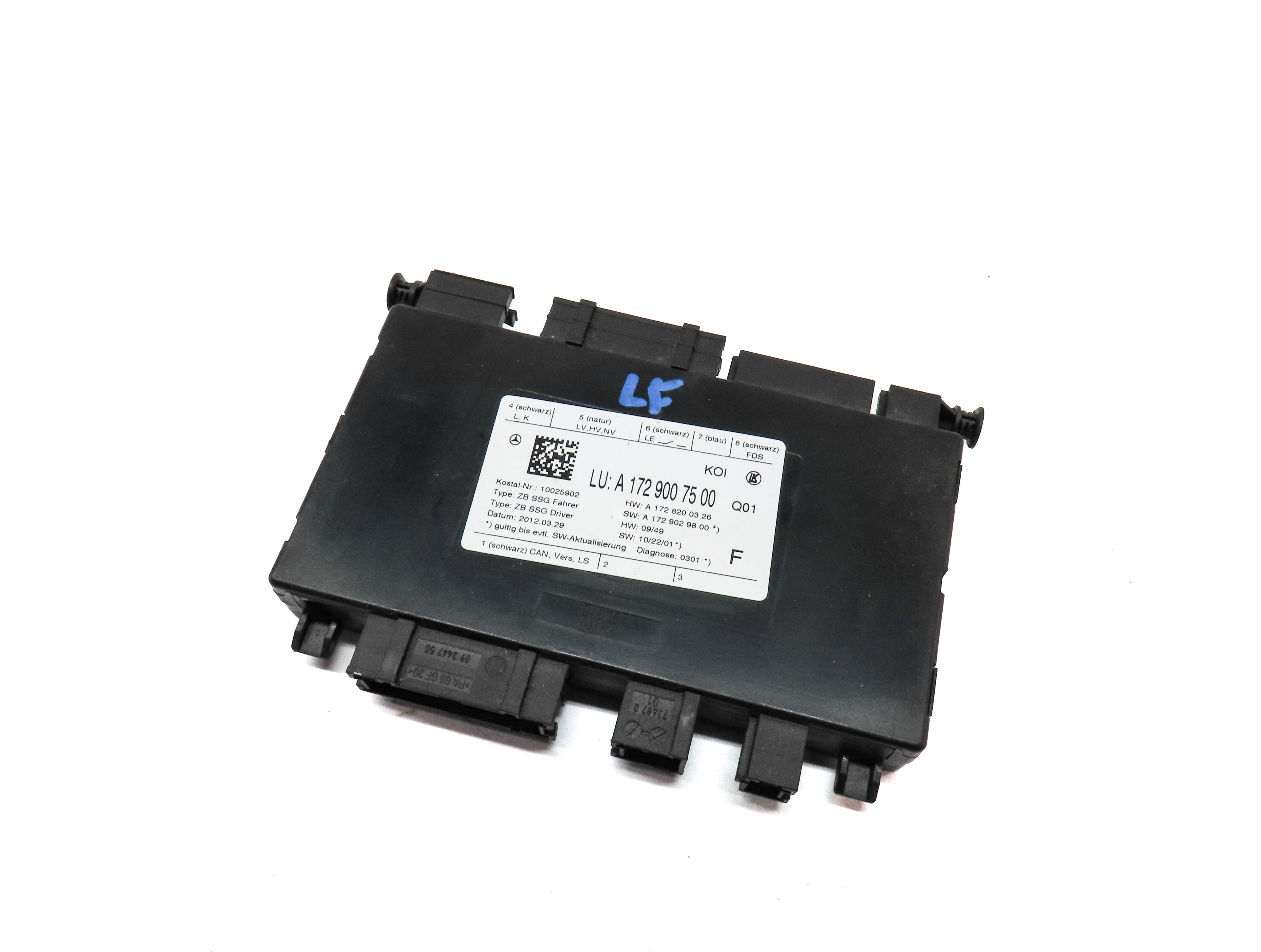 2012 MERCEDES E350 SEDAN (W212) FRONT LEFT DRIVER SEAT CONTROL MODULE — exact item pictured